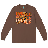 Chestnut gobble gobble gobble Long Sleeve Tee - CowGirlArtShop