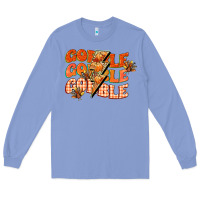Colony Blue gobble gobble gobble Long Sleeve Tee - CowGirlArtShop