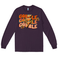 Plum gobble gobble gobble Long Sleeve Tee - CowGirlArtShop