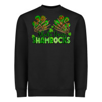 Black Shake Your Shamrocks Heavyweight Sweatshirt - FaDigitalArtStudio