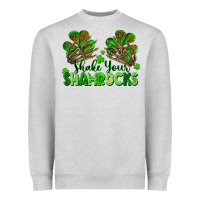 Heather Grey Shake Your Shamrocks Heavyweight Sweatshirt - FaDigitalArtStudio