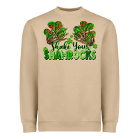 Mushroom Shake Your Shamrocks Heavyweight Sweatshirt - FaDigitalArtStudio