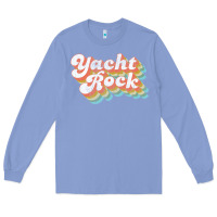 Colony Blue vintage fade yacht rock party boat drinking product Long Sleeve Tee - lanVoArt