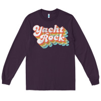 Plum vintage fade yacht rock party boat drinking product Long Sleeve Tee - lanVoArt