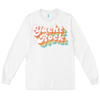 White vintage fade yacht rock party boat drinking product Long Sleeve Tee - lanVoArt