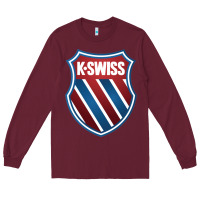 Burgundy k.swiss Long Sleeve Tee - lanVoArt