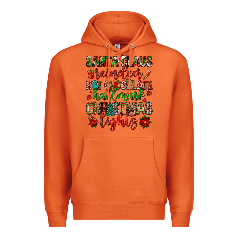 Santa Claus Reindeer Hallmark Hot Chocolate Christ Premium Hoodie by FaDigitalArtStudio | Teevron