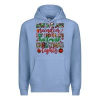 Colony Blue santa claus reindeer hallmark hot chocolate christ Premium Hoodie - FaDigitalArtStudio