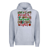 Heather Grey santa claus reindeer hallmark hot chocolate christ Premium Hoodie - FaDigitalArtStudio