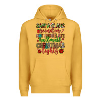 Mustard santa claus reindeer hallmark hot chocolate christ Premium Hoodie - FaDigitalArtStudio