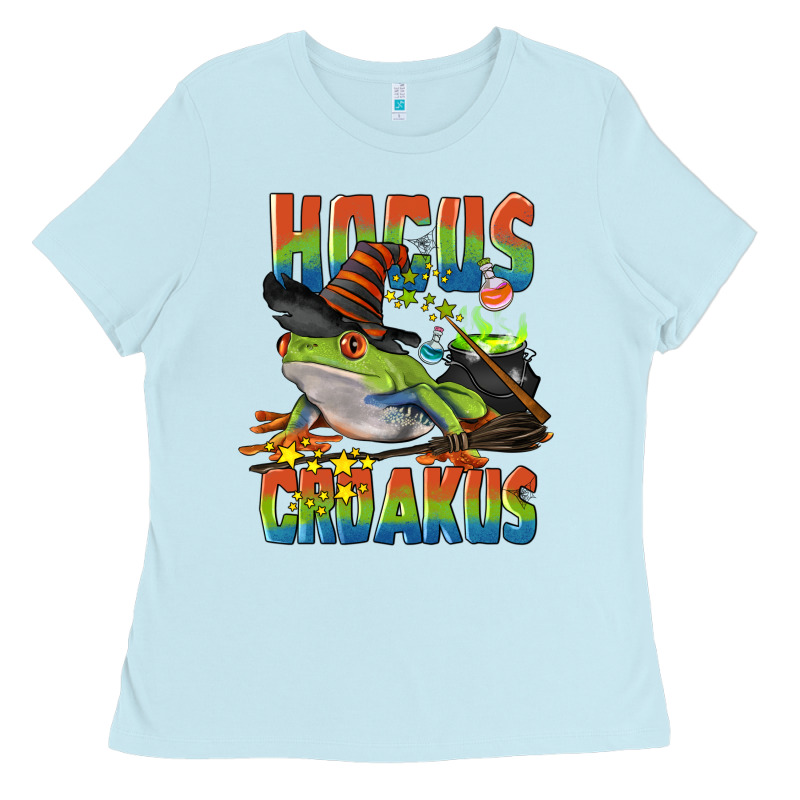 Hocus Croakus Halloween Frog Ladies Tee by LillyAllenDesigns | Teevron