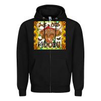 Black Just A Little Moody Zipper Hoodie - CowhideDigitalArt