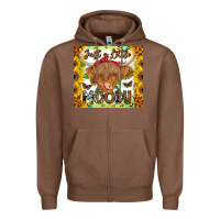 Chestnut Just A Little Moody Zipper Hoodie - CowhideDigitalArt