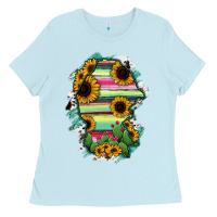 Baby Blue Coahuila State Of Mexico Map Ladies Tee - RanaPortraitStore