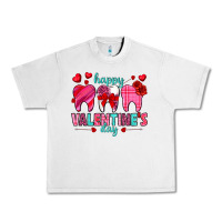 Lunar Rock Happy Valentine's Day with teeth Valentine's Day Urban Heavy Tee - HowdyJamesFarm