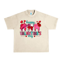 Sandshell Happy Valentine's Day with teeth Valentine's Day Urban Heavy Tee - HowdyJamesFarm