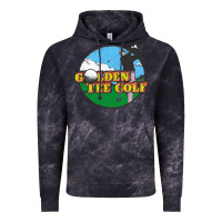 Cloud Black golden tee golf Vintage Hoodie - lanVoArt