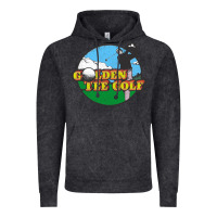 Vintage Black golden tee golf Vintage Hoodie - lanVoArt