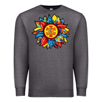 Charcoal Heather autism sunflower Premium Sweatshirt - RacoonDesign
