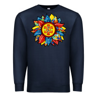 Navy autism sunflower Premium Sweatshirt - RacoonDesign