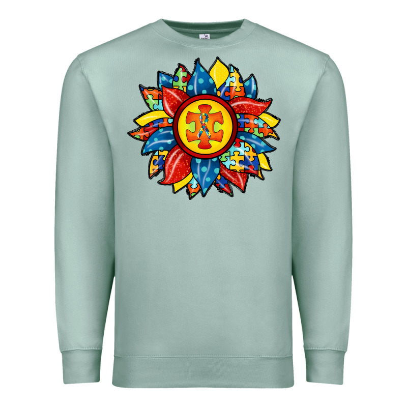 Autism Sunflower Premium Sweatshirt by RacoonDesign | Teevron