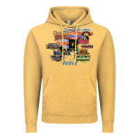 Vintage Mustard cedar point roller coaster  designer Vintage Hoodie - lanVoArt