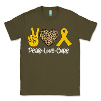 Army Green Peace Love Cure Classic Tee - Bettercallsaul