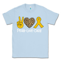 Dusty Blue Peace Love Cure Classic Tee - Bettercallsaul
