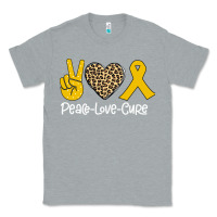 Heather Grey Peace Love Cure Classic Tee - Bettercallsaul
