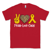 Red Peace Love Cure Classic Tee - Bettercallsaul
