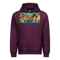 Mauve Wine western gnome license plate Urban Hoodie - BarkalooDesign