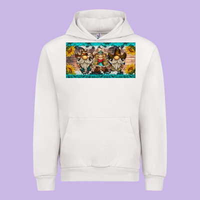 Western Gnome License Plate Urban Hoodie Designed By Barkaloodesign