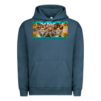 Pigment Midnight Navy western gnome license plate Urban Hoodie - BarkalooDesign