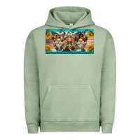 Pigment Oil Green western gnome license plate Urban Hoodie - BarkalooDesign