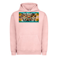 Pigment Salmon western gnome license plate Urban Hoodie - BarkalooDesign