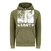 Vintage Olive i'm a devilman Vintage Hoodie - lanVoArt