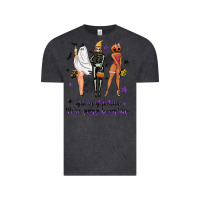 Vintage Black Get in ghoulies were going haunting Vintage Tee - NancyCooperArtShop
