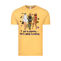Vintage Mustard Get in ghoulies were going haunting Vintage Tee - NancyCooperArtShop