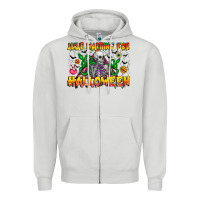 Dove Grey Just Mating For halloween Zipper Hoodie - CowhideDigitalArt