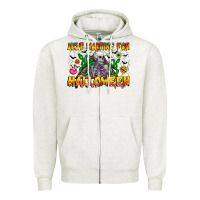 Oatmeal Heather Just Mating For halloween Zipper Hoodie - CowhideDigitalArt