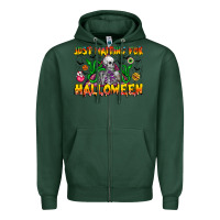 Sports Green Just Mating For halloween Zipper Hoodie - CowhideDigitalArt