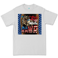 Dove Grey Western Red White Rawr Dinosaur Premium Tee - LillyAllenDesigns
