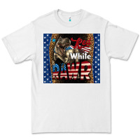 White Western Red White Rawr Dinosaur Premium Tee - LillyAllenDesigns