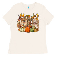 Bone welcome fall with dogs Ladies Tee - LillyAllenDesigns