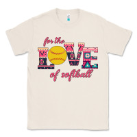 Natural For The Love Of Softball Classic Tee - Bettercallsaul