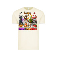 Vintage Arctic happy hallothanksmas dogs Vintage Tee - texasbilliewilder
