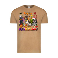 Vintage Camel happy hallothanksmas dogs Vintage Tee - texasbilliewilder