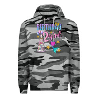 Slate Camo birthday girl 2 Premium Hoodie - BundleAndBundleShop