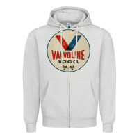 Dove Grey valvoline racing sign Zipper Hoodie - lanVoArt