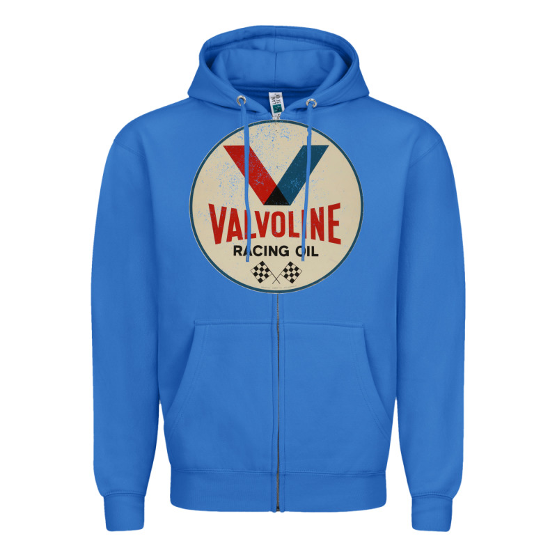 Valvoline Racing Sign Zipper Hoodie by lanVoArt | Teevron